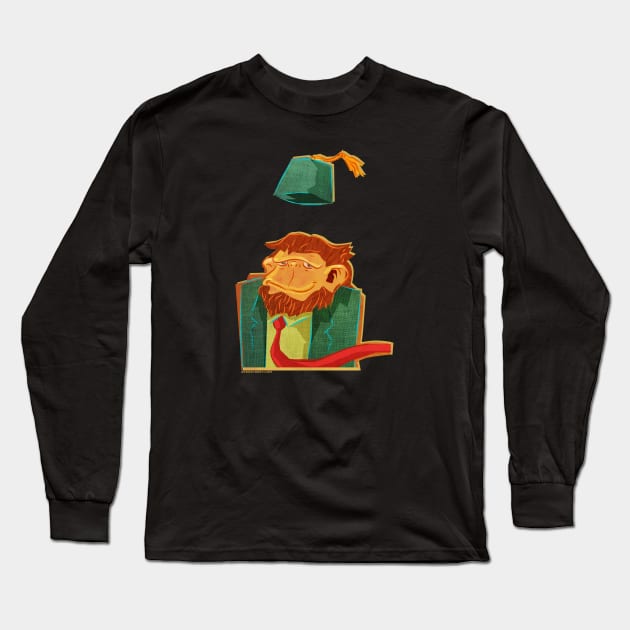 ROLAND THE CHIMP Long Sleeve T-Shirt by zerostreet